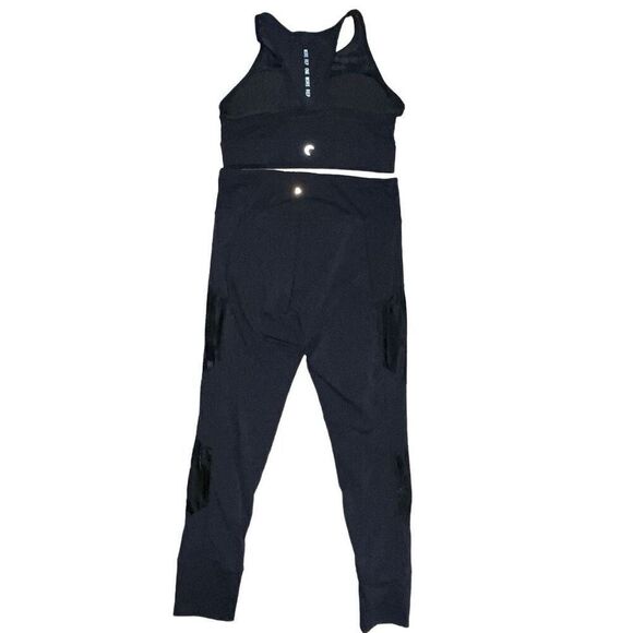 Zyia Active Women’s Size Medium‎ All Star Zip Up Athletic Bra Leggings Set Black - Picture 2 of 7